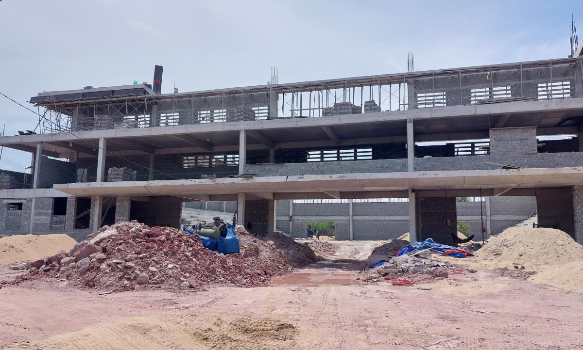 Dự án Sân vận động (giai đoạn 2) của huyện Nông Sơn chậm tiến độ theo Kết luận thanh tra.