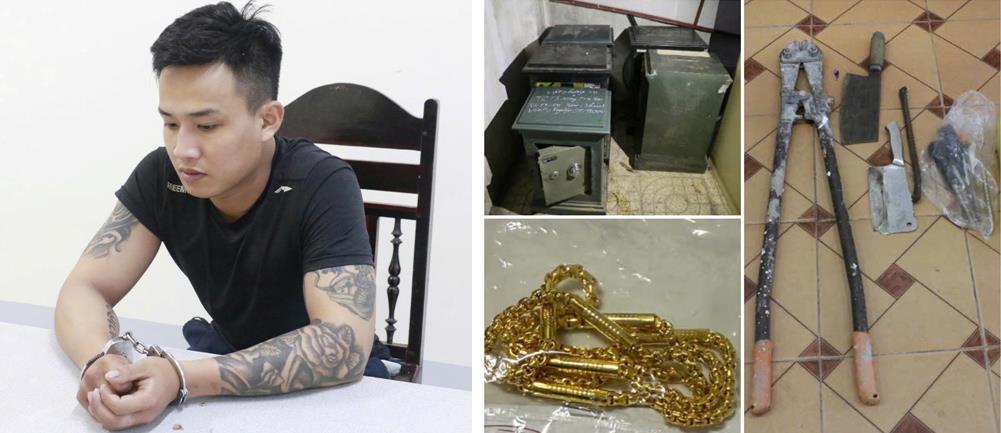 Đối tượng Trần Tuấn Anh bị bắt giữ cùng tang vật vụ án.