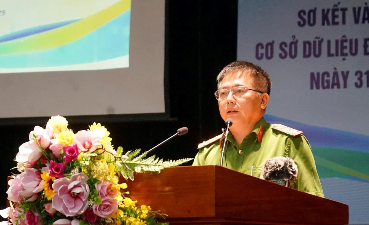 Đại tá Nguyễn Văn Tăng – Phó Giám đốc Công an TP phát biểu tại hội nghị.