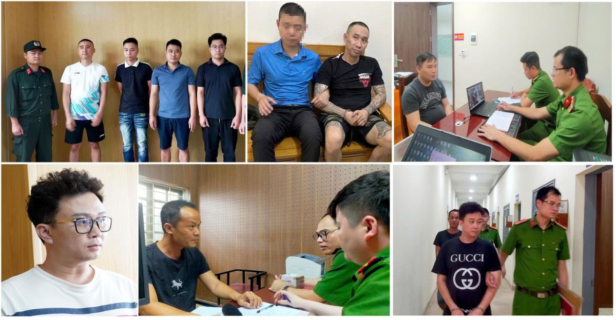 Nguyên liệu dùng để sản xuất và thành phẩm là các bình “khí cười” mà các đối tượng sản xuất chuẩn bị tuồn ra thị trường.