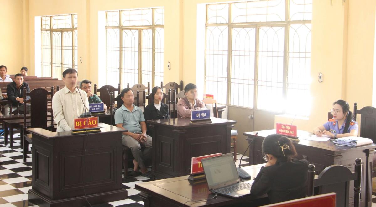 Phiên tòa xét xử bị cáo Hải.