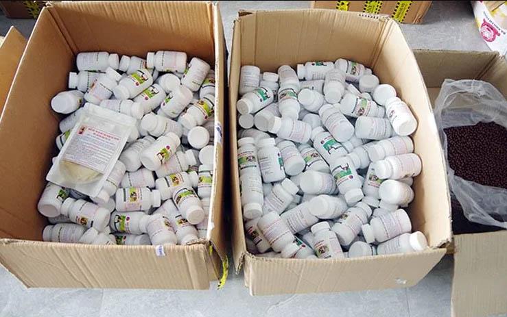 Số thuốc chữa bệnh giả bị Công an tỉnh Thái Nguyên thu giữ
