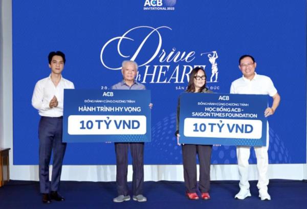Hơn 20 tỷ đồng Giải Golf thiện nguyện DRIVE WITH HEART 2025 dành cho cộng đồng