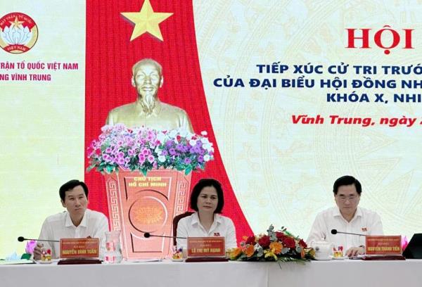 Cử tri nắm bắt, kiến nghị nhiều vấn đề mới phát sinh