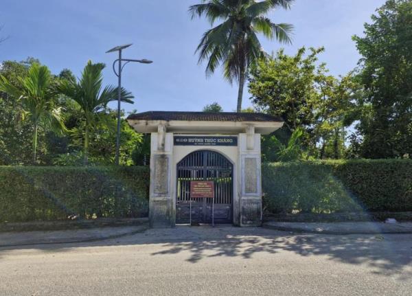 Quảng Nam điều chỉnh Dự án Phát huy giá trị di tích Nhà lưu niệm cụ Huỳnh Thúc Kháng