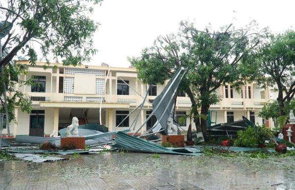 Sau bão, nhiều trường học ở Nghệ An chưa thể sửa chữa do thiếu kinh phí