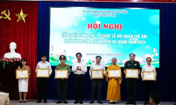 Lễ hội Quán Thế Âm Ngũ Hành Sơn năm 2024 đạt tiêu chí 5 không