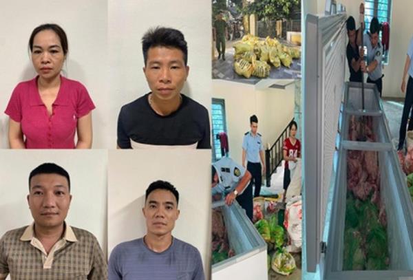 Tạm giữ hình sự 4 đối tượng mua gom lợn bệnh, bán ra thị trường