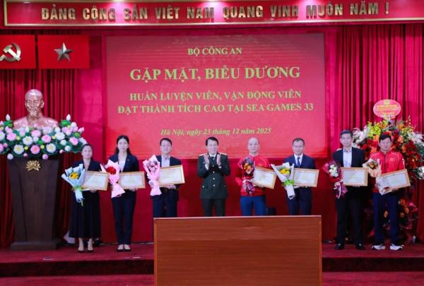 Bộ Công an vinh danh các HLV, VĐV CAND giành thành tích cao SEA Games 33