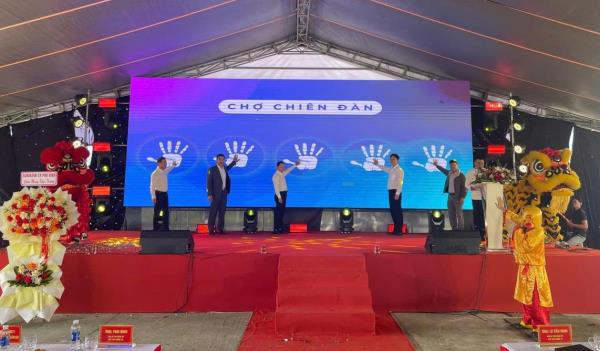 Chợ Chiên Đàn được đầu tư 30 tỷ đồng chính thức đi vào hoạt động