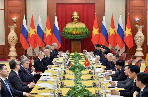 Tổng Bí thư Nguyễn Phú Trọng hội đàm với Tổng thống Liên bang Nga Vladimir Putin