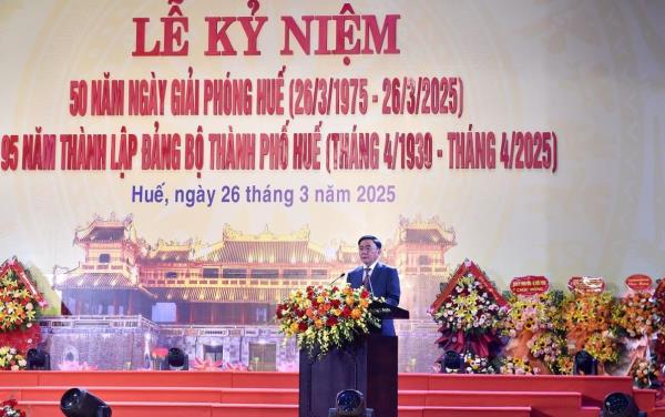Tổ chức trọng thể Lễ kỷ niệm 50 năm Ngày giải phóng Huế