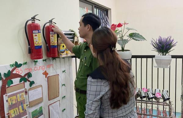 Kiểm tra PCCC và CNCH tại 226 cơ sở giáo dục Mầm non và Y tế tư nhân