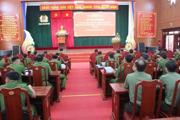 Công an tỉnh Đắk Nông: Tập huấn nghiệp vụ điều tra cho lực lượng Điều tra viên Công an cấp xã năm 2023