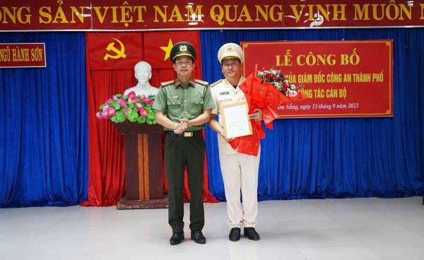 Công an thành phố Đà Nẵng công bố các quyết định về công tác cán bộ