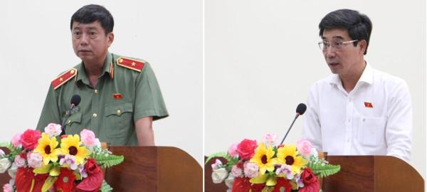 Tiếp xúc cử tri Hòa Nhơn, Thiếu tướng Trần Đình Chung nói về thủ đoạn của tội phạm lừa đảo qua mạng