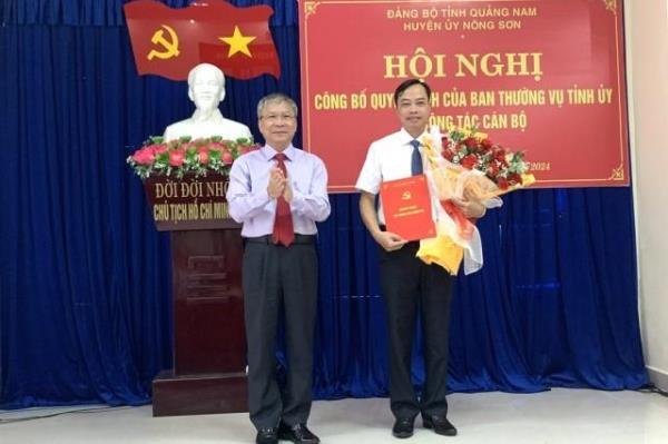 Ông Quảng Văn Ngọc giữ chức Chánh Văn phòng Tỉnh ủy Quảng Nam