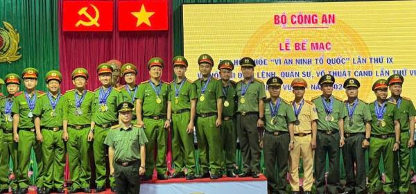 Công an Đắk Lắk nhất toàn đoàn Hội thi điều lệnh, quân sự, võ thuật CAND lần thứ VI – năm 2024 khu vực 4