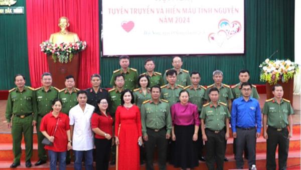 Lan tỏa trách nhiệm người chiến sĩ Công an Đắk Nông qua Chương trình Hiến máu tình nguyện năm 2024