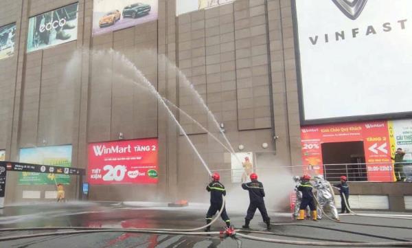 Tăng cường an toàn phòng cháy chữa cháy tại Trung tâm thương mại dịp cuối năm