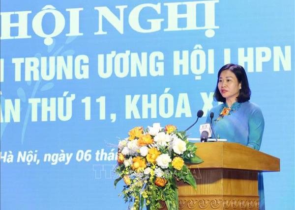 Đồng chí Nguyễn Thị Tuyến được bầu giữ chức Chủ tịch Hội Liên hiệp Phụ nữ Việt Nam