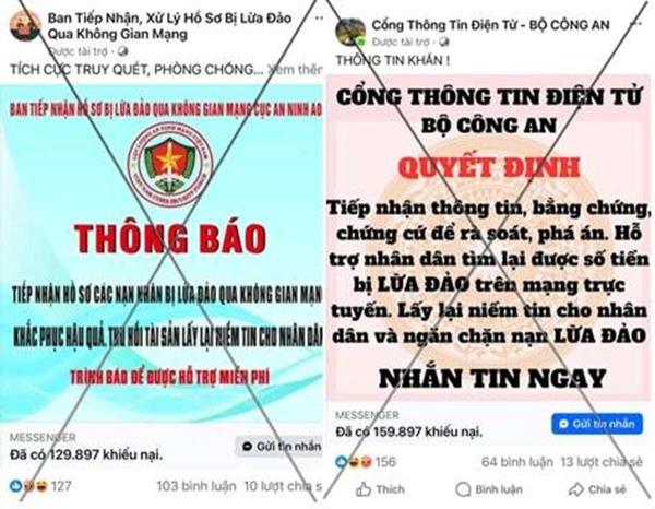 Cảnh báo thủ đoạn giả mạo Cục An ninh mạng và phòng, chống tội phạm sử dụng công nghệ cao hỗ trợ lấy lại tiền bị lừa đảo