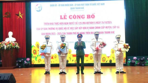 Quận Thanh Khê triển khai thực hiện Nghị quyết số 1251 của Ủy ban Thường vụ Quốc hội về việc sắp xếp đơn vị hành chính