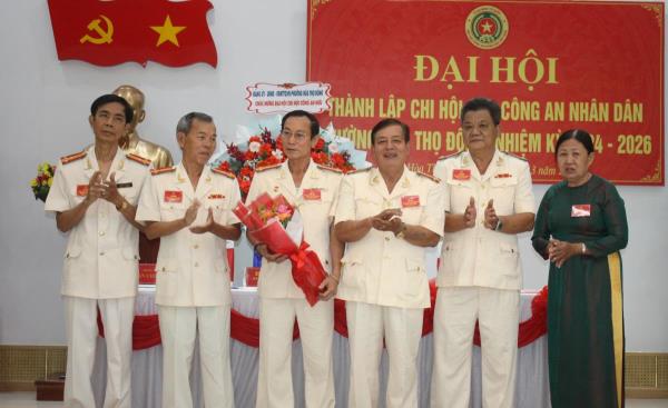 Thành lập Chi hội Cựu Công an nhân dân phường Hòa Thọ Đông