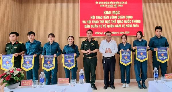 Hội thao bắn súng quân dụng và thể thao quốc phòng quận Cẩm Lệ năm 2024