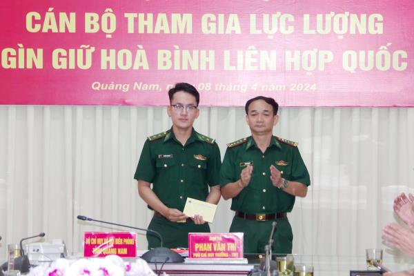 BĐBP tỉnh Quảng Nam có cán bộ đầu tiên tham gia lực lượng gìn giữ hòa bình Liên hợp quốc
