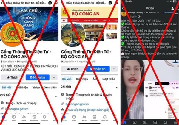 Cảnh giác với thủ đoạn mạo danh Cổng Thông tin Điện tử Bộ Công an để lừa đảo