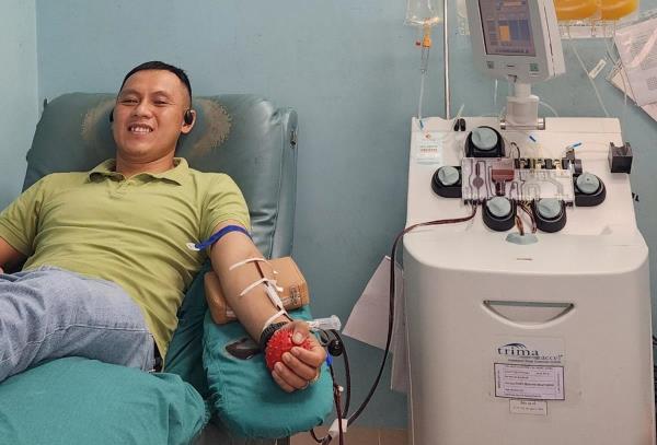 Cán bộ Công an Đà Nẵng, Quảng Nam hiến tiểu cầu, hiến máu cứu người bệnh