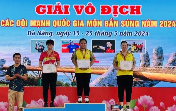 Đội tuyển bắn súng CAND có thêm 2 HCV