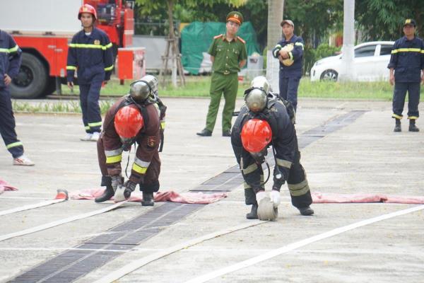 Công an Đà Nẵng kiểm tra nghiệp vụ PCCC và CNCH 6 tháng đầu năm