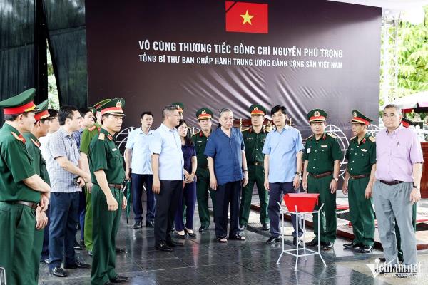 Chủ tịch nước Tô Lâm kiểm tra công tác chuẩn bị cho Lễ Quốc tang Tổng Bí thư Nguyễn Phú Trọng