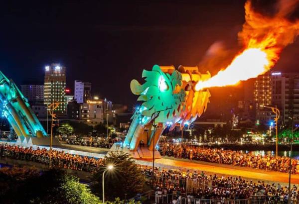 Lịch phun nước, phun lửa cầu Rồng và vận hành quay nhịp cầu sông Hàn phục vụ Tết Ất Tỵ