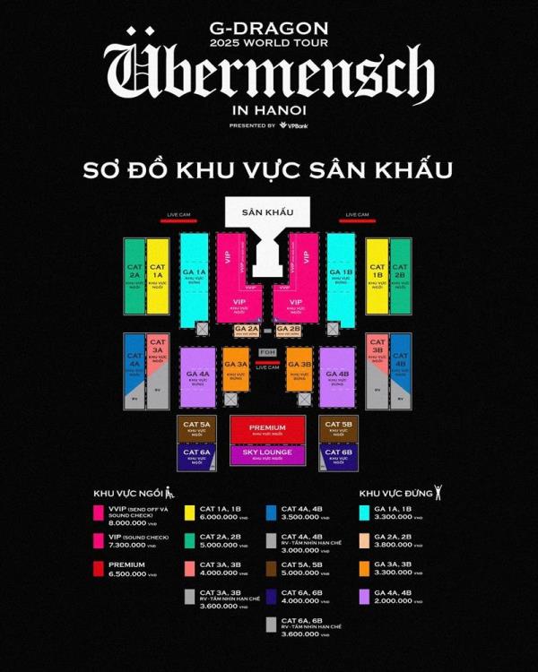 Cơn địa chấn G-DRAGON 2025 World Tour übermensch mở bán vé day 2 tại 8Wonder Ocean City