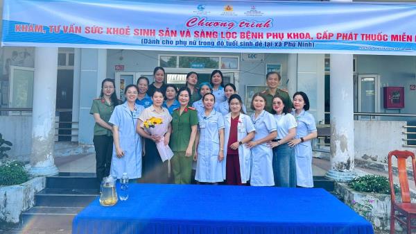 Khám bệnh, tư vấn sức khỏe sinh sản miễn phí cho phụ nữ xã Phú Ninh