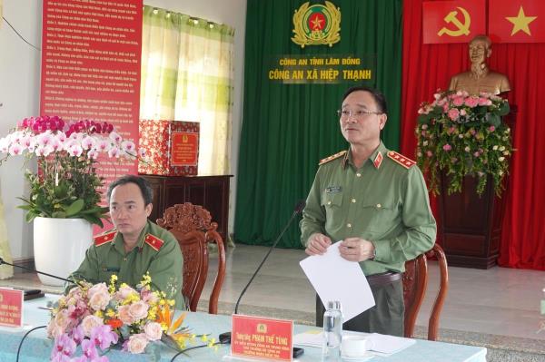 Lực lượng Công an xã phải luôn gần dân, sâu sát cơ sở, kịp thời tham mưu, giải quyết những vấn đề mới nổi lên...