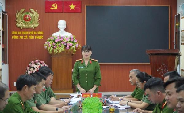 Đoàn kiểm tra số 5 Công an TP Đà Nẵng kiểm tra các mặt công tác Công an tại số địa phương