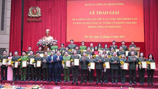 Chuyên đề Công an TP Đà Nẵng đạt giải B Giải Báo chí toàn quốc về xây dựng Đảng lần thứ X trong Công an nhân dân