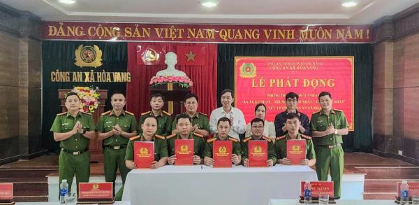 Công an xã Hòa Vang phát động phong trào thi đua Ba nhất