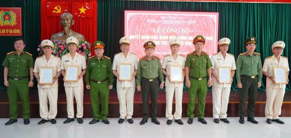 Công an TP Đà Nẵng điều động, bố trí lãnh đạo sau khi giải thể Công an quận, huyện