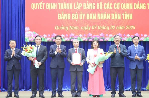 Quảng Nam thành lập Đảng bộ các cơ quan Đảng tỉnh, UBND tỉnh