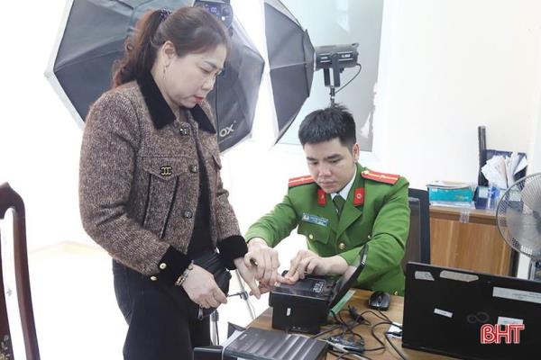 Công an tỉnh Hà Tĩnh đã tiếp nhận hơn 500.000 hồ sơ đề nghị cấp thẻ căn cước
