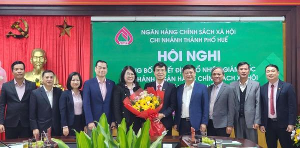 Bổ nhiệm tân Giám đốc Ngân hàng Chính sách xã hội TP Huế