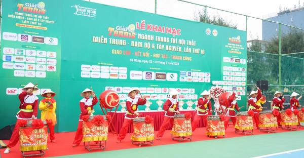 Hơn 350 tay vợt tranh tài tại giải Tennis ngành trang trí nội thất miền Trung Nam bộ và Tây Nguyên lần thứ 16