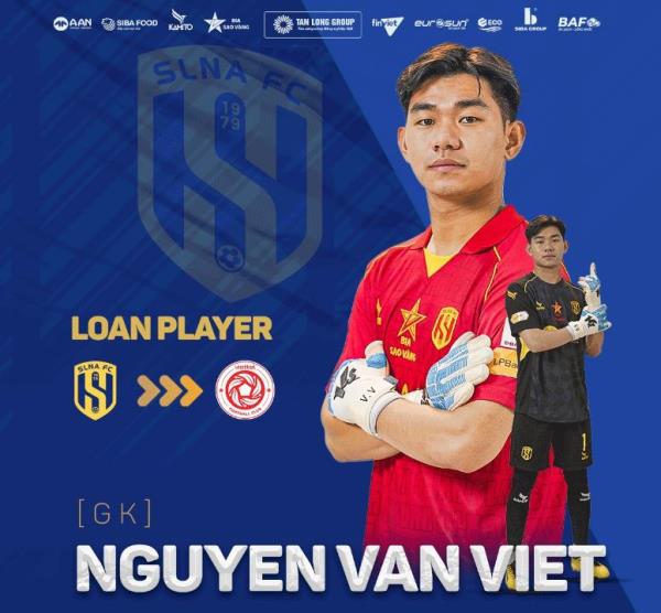 SLNA đồng ý cho Thể Công Viettel mượn thủ môn Văn Việt