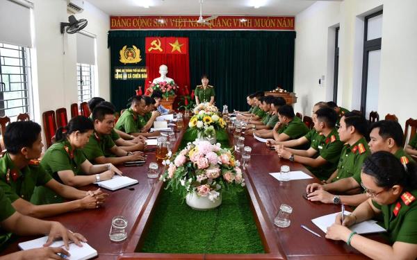 Công an xã Chiên Đàn nỗ lực triển khai hiệu quả các mặt công tác sau sáp nhập