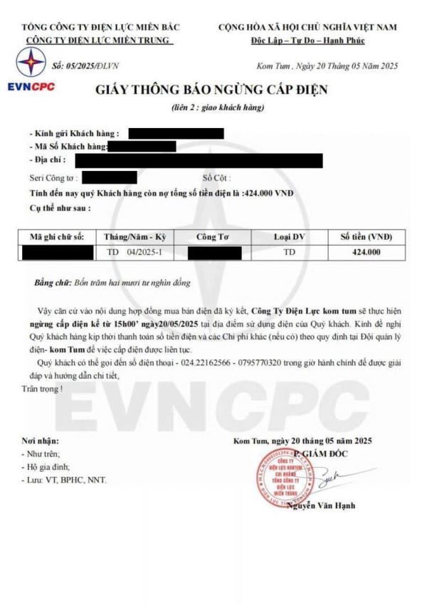 Cảnh giác với vấn nạn lừa đảo thanh toán tiền điện sau sáp nhập